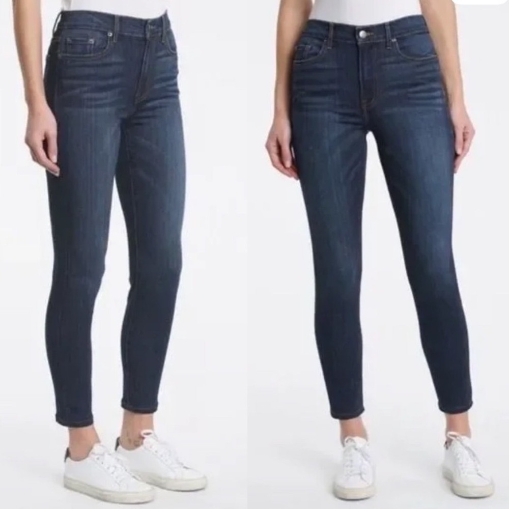 Pistols Arielle Skinny Jeans Medium Wash Moody Blue Ankle Mid Rise 18W 0362 - Picture 1 of 10
